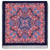 PAVLOVO POSAD RUSSIAN SHAWL 146x146 cm 57x57" 100% Wool Scarf Wrap Silk Fringe 1951-14