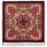 PAVLOVO POSAD RUSSIAN SHAWL 125x125 cm 49x49" 100% Wool Scarf Wrap Silk Fringe 11-6