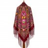 PAVLOVO POSAD RUSSIAN SHAWL 148x148 cm 58x58" 100% Wool Scarf Wrap 1369-4