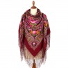 PAVLOVO POSAD RUSSIAN SHAWL 148x148 cm 58x58" 100% Wool Scarf Wrap 1369-4
