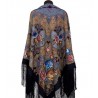 PAVLOVO POSAD RUSSIAN SHAWL 148x148 cm 58x58" 100% Wool Scarf Wrap 920-14