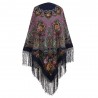 PAVLOVO POSAD RUSSIAN SHAWL 148x148 cm 58x58" 100% Wool Scarf Wrap 372-15
