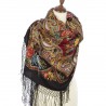 PAVLOVO POSAD RUSSIAN SHAWL 148x148 cm 58x58" 100% Wool Scarf Wrap 372-28