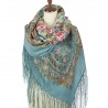 PAVLOVO POSAD RUSSIAN SHAWL 148x148 cm 58x58" 100% Wool Scarf Wrap 1465-11