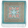 PAVLOVO POSAD RUSSIAN SHAWL 148x148 cm 58x58" 100% Wool Scarf Wrap 1465-11
