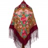 PAVLOVO POSAD RUSSIAN SHAWL 148x148 cm 58x58" 100% Wool Scarf Wrap 1722-7
