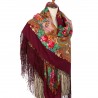 PAVLOVO POSAD RUSSIAN SHAWL 148x148 cm 58x58" 100% Wool Scarf Wrap 1722-7