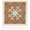 PAVLOVO POSAD RUSSIAN SHAWL 148x148 cm 58x58" 100% Wool Scarf Wrap 1722-0