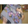 PAVLOVO POSAD RUSSIAN SHAWL 125x125 cm 49x49" 100% Wool Scarf Wrap 1193-2