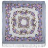 PAVLOVO POSAD RUSSIAN SHAWL 125x125 cm 49x49" 100% Wool Scarf Wrap 1193-2