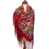 PAVLOVO POSAD RUSSIAN SHAWL 148x148 cm 58x58" 100% Wool Scarf Wrap 362-6