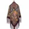 PAVLOVO POSAD RUSSIAN SHAWL 148x148 cm 58x58" 100% Wool Scarf Wrap 947-17