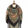 PAVLOVO POSAD RUSSIAN SHAWL 148x148 cm 58x58" 100% Wool Scarf Wrap 334-25