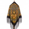 PAVLOVO POSAD RUSSIAN SHAWL 148x148 cm 58x58" 100% Wool Scarf Wrap 334-24