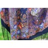 PAVLOVO POSAD RUSSIAN SHAWL 148x148 cm 58x58" 100% Wool Scarf Wrap 1025-14