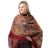 PAVLOVO POSAD RUSSIAN SHAWL 148x148 cm 58x58" 100% Wool Scarf Wrap 1369-6