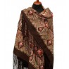 PAVLOVO POSAD RUSSIAN SHAWL 148x148 cm 58x58" 100% Wool Scarf Wrap 1369-27