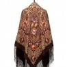 PAVLOVO POSAD RUSSIAN SHAWL 148x148 cm 58x58" 100% Wool Scarf Wrap 1369-27