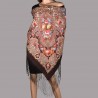 PAVLOVO POSAD RUSSIAN SHAWL 148x148 cm 58x58" 100% Wool Scarf Wrap 1369-27