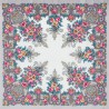 PAVLOVO POSAD RUSSIAN SHAWL 125x125 cm 49x49" 100% Wool Scarf Wrap 1316-1