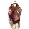 PAVLOVO POSAD RUSSIAN SHAWL 148x148 cm 58x58" 100% Wool Scarf Wrap 1401-7
