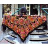 PAVLOVO POSAD RUSSIAN SHAWL 148x148 cm 58x58" 100% Wool Scarf Wrap 258-18