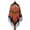 PAVLOVO POSAD RUSSIAN SHAWL 148x148 cm 58x58" 100% Wool Scarf Wrap 258-18