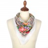 PAVLOVO POSAD RUSSIAN SUMMER SHAWL 100% COTTON BANDANA 75x75 cm SCARF 1751-0
