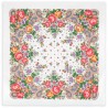 PAVLOVO POSAD RUSSIAN SUMMER SHAWL 100% COTTON BANDANA 75x75 cm SCARF 1751-0