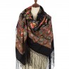 PAVLOVO POSAD RUSSIAN SHAWL 148x148 cm 58x58" 100% Wool Scarf Wrap 1465-18