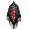 PAVLOVO POSAD RUSSIAN SHAWL 148x148 cm 58x58" 100% Wool Scarf Wrap 235-18
