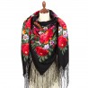 PAVLOVO POSAD RUSSIAN SHAWL 148x148 cm 58x58" 100% Wool Scarf Wrap 235-19
