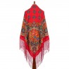 PAVLOVO POSAD RUSSIAN SHAWL 148x148 cm 58x58" 100% Wool Scarf Wrap 928-4