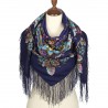PAVLOVO POSAD RUSSIAN SHAWL SCARF ITALIAN 100% WOOL CAPE 110x110cm 1385-14