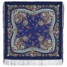 PAVLOVO POSAD RUSSIAN SHAWL SCARF ITALIAN 100% WOOL CAPE 110x110cm 1385-14