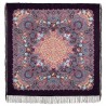 PAVLOVO POSAD RUSSIAN SHAWL 146x146 cm 57x57" 100% Wool Scarf Wrap Silk Fringe 1694-15