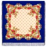 PAVLOVO POSAD RUSSIAN SHAWL 146x146 cm 57x57" 100% Wool Scarf Wrap Silk Fringe 1061-13