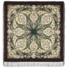 PAVLOVO POSAD RUSSIAN SHAWL 146x146 cm 57x57" 100% Wool Scarf Wrap Silk Fringe 1541-16