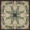 PAVLOVO POSAD RUSSIAN SHAWL 146x146 cm 57x57" 100% Wool Scarf Wrap Silk Fringe 1541-16