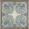 PAVLOVO POSAD RUSSIAN SHAWL 146x146 cm 57x57" 100% Wool Scarf Wrap Silk Fringe 1567-16