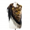 PAVLOVO POSAD RUSSIAN SHAWL 125x125 cm 49x49" 100% Wool Scarf Wrap 1344-18