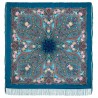 PAVLOVO POSAD RUSSIAN SHAWL 146x146 cm 57x57" 100% Wool Scarf Wrap Silk Fringe 1671-13