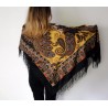 PAVLOVO POSAD RUSSIAN SHAWL 125x125 cm 49x49" 100% Wool Scarf Wrap 1344-18