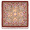 PAVLOVO POSAD RUSSIAN SHAWL 146x146 cm 57x57" 100% Wool Scarf Wrap Silk Fringe 1674-6