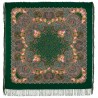 PAVLOVO POSAD RUSSIAN SHAWL 146x146 cm 57x57" 100% Wool Scarf Wrap Silk Fringe 1694-9