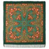 PAVLOVO POSAD RUSSIAN SHAWL 146x146 cm 57x57" 100% Wool Scarf Wrap Silk Fringe 1727-12