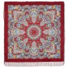 PAVLOVO POSAD RUSSIAN SHAWL 146x146 cm 57x57" 100% Wool Scarf Wrap Silk Fringe 1800-5
