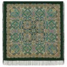 PAVLOVO POSAD RUSSIAN SHAWL 146x146 cm 57x57" 100% Wool Scarf Wrap Silk Fringe 1934-9