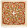 PAVLOVO POSAD RUSSIAN SHAWL 146x146 cm 57x57" 100% Wool Scarf Wrap Woolen Fringe 1289-1