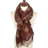 PAVLOVO POSAD RUSSIAN SHAWL 146x146 cm 57x57" 100% Wool Scarf Wrap Woolen Fringe 1536-17